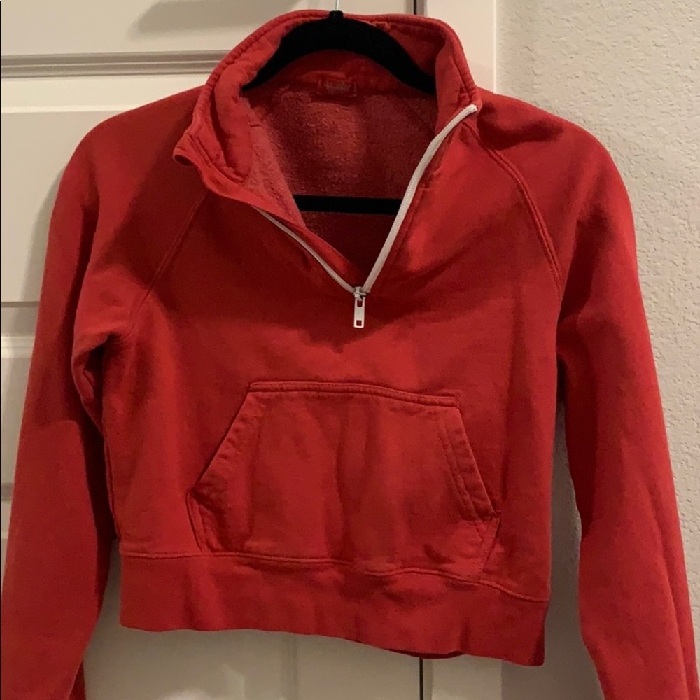 red brandy melville zip up